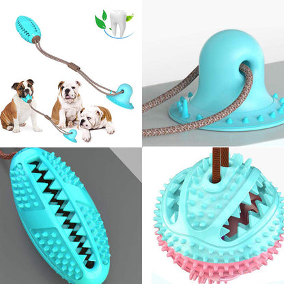 Suction Cup Dog Tug Toy with Chew Ball