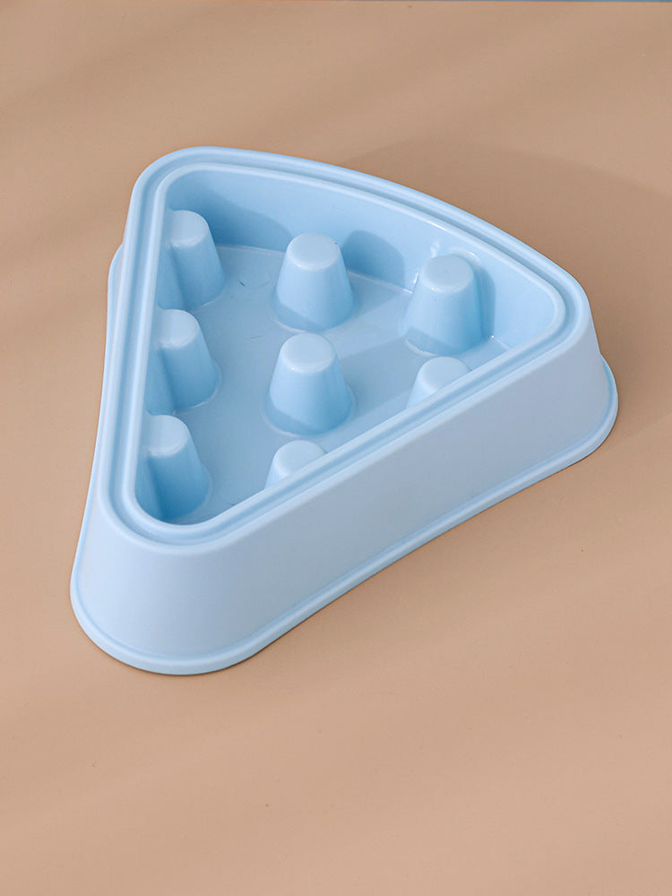 Pizza-shaped bowl for pets