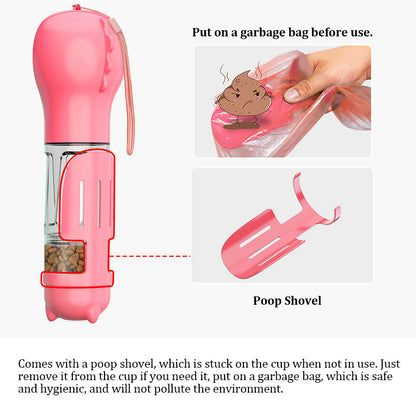 Pet Multi-functional Water Bottle 3 in 1