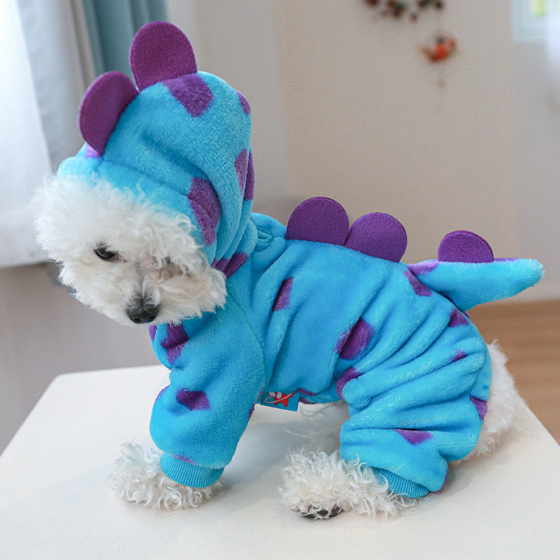 Flower Unicorn Fleece-Lined Pet Costume for Dogs & Cats