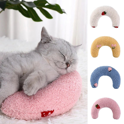 Fashionable U-Shaped Neck Protector & Headrest Cat Pillow