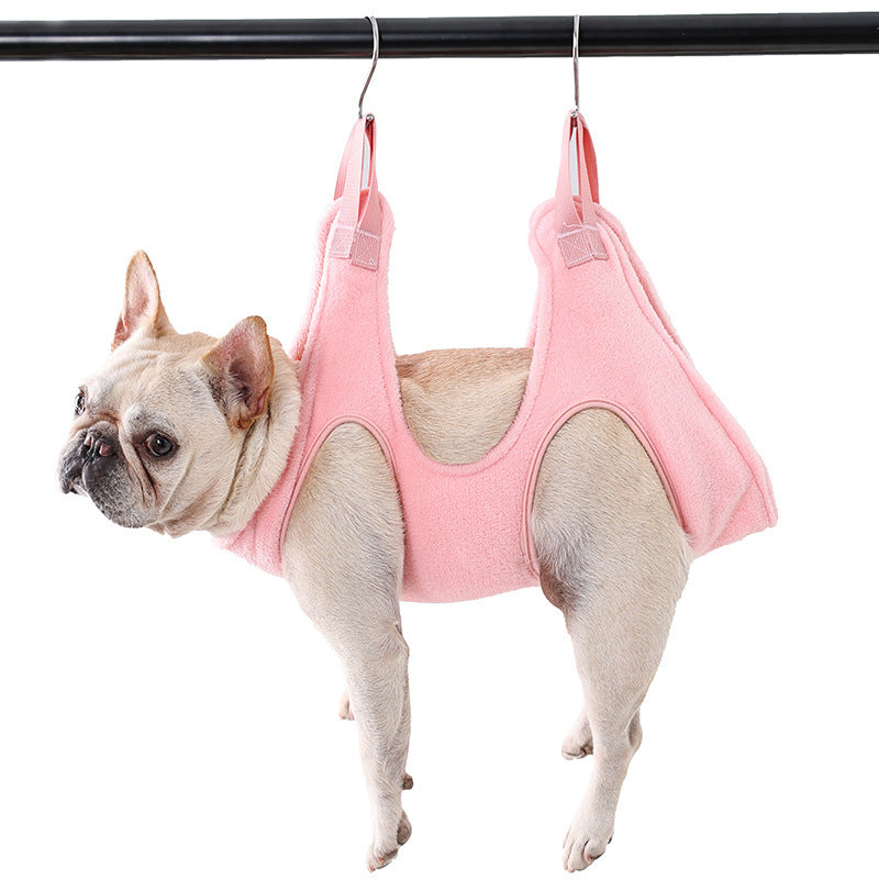 Hammock to support pet grooming