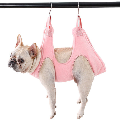 Hammock to support pet grooming