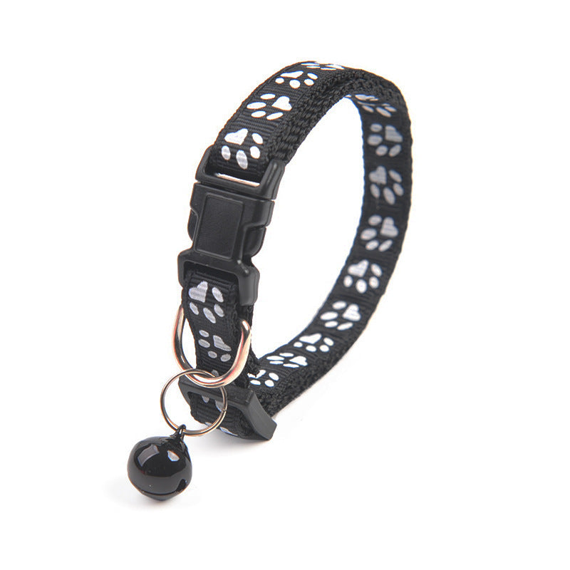 Puppy Bell Collar with Footprints