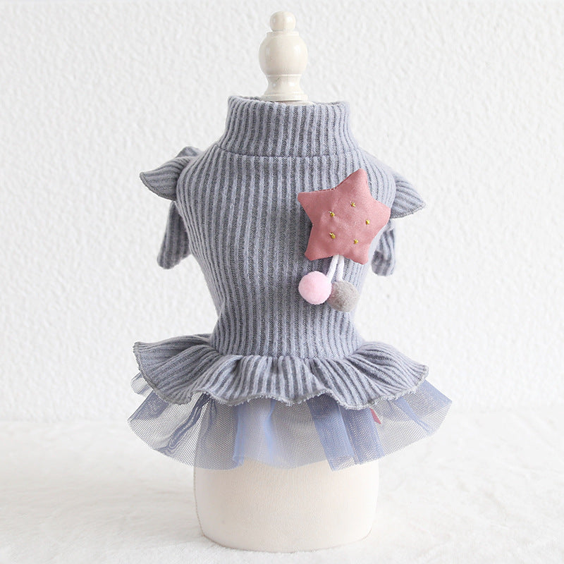 Pet Style XINGX Flounced Sleeve Skirt for Cats & Dogs