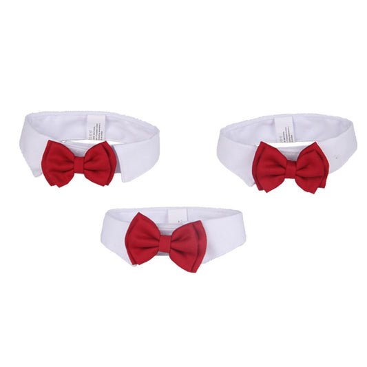 Pet Collar Red Butterfly Festival Cotton tie