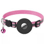 Adjustable Reflective Pet Collar with Airtag and Bell - Anti-Lost