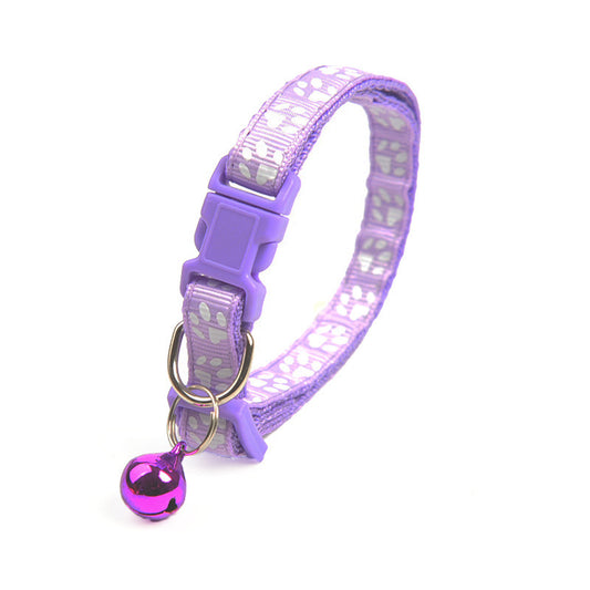 Puppy Bell Collar with Footprints