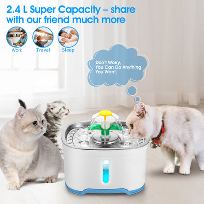 Pet drinking fountain