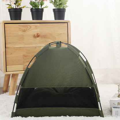 Pet Tent Bed with Cooling Cushion for Cats & Dogs