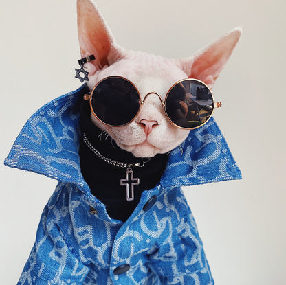 Denim Jacket Trendy Pet