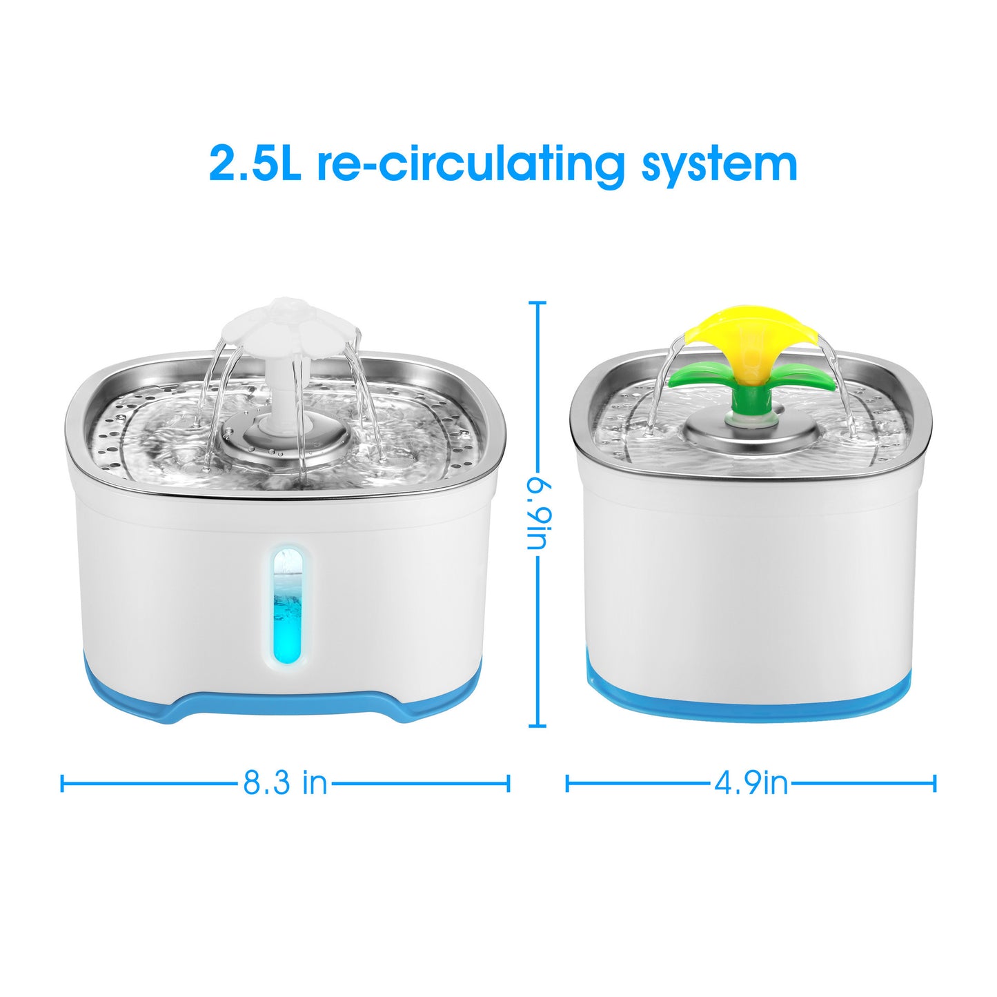Pet drinking fountain