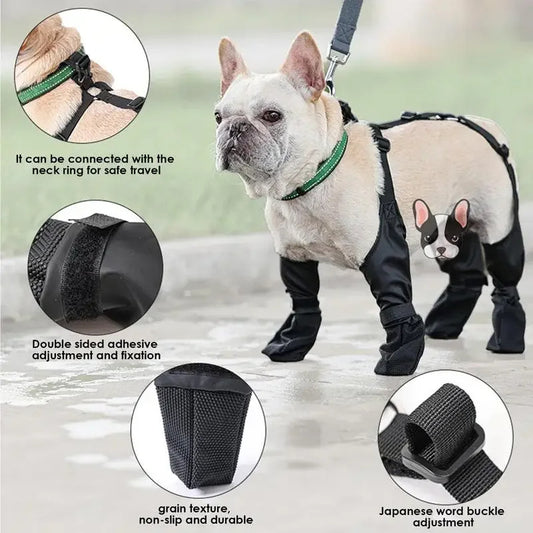 Waterproof Adjustable Dog Boots | Breathable Outdoor Shoes