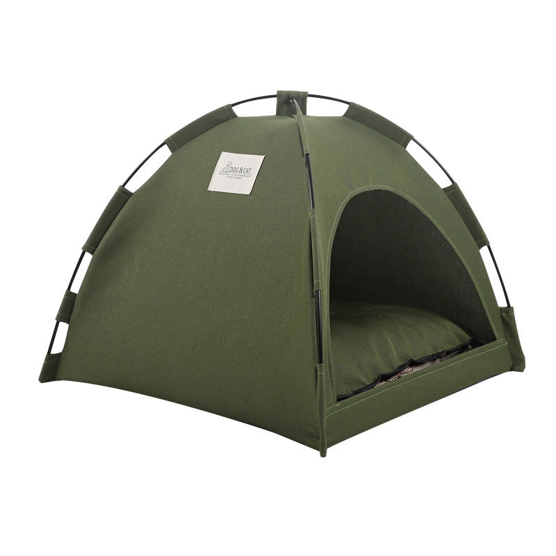 Pet Tent Bed with Cooling Cushion for Cats & Dogs