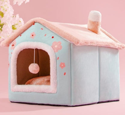 Warm Foldable Dog House - Winter Pet Bed & Cat Sofa
