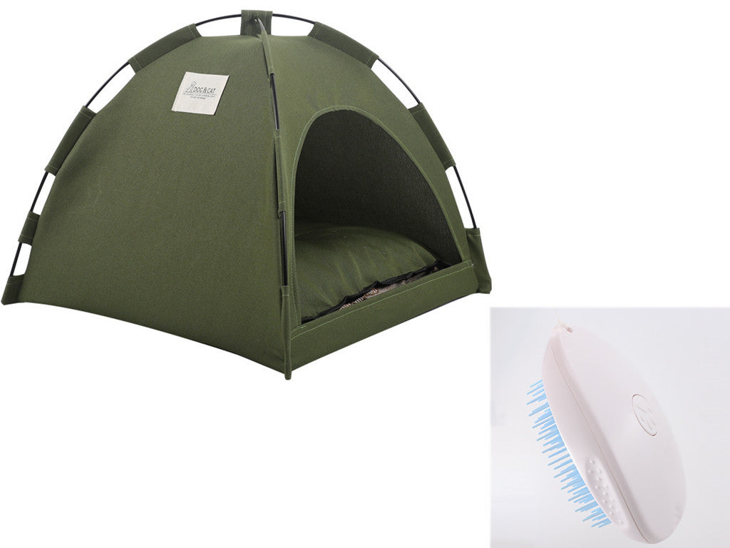 Pet Tent Bed with Cooling Cushion for Cats & Dogs