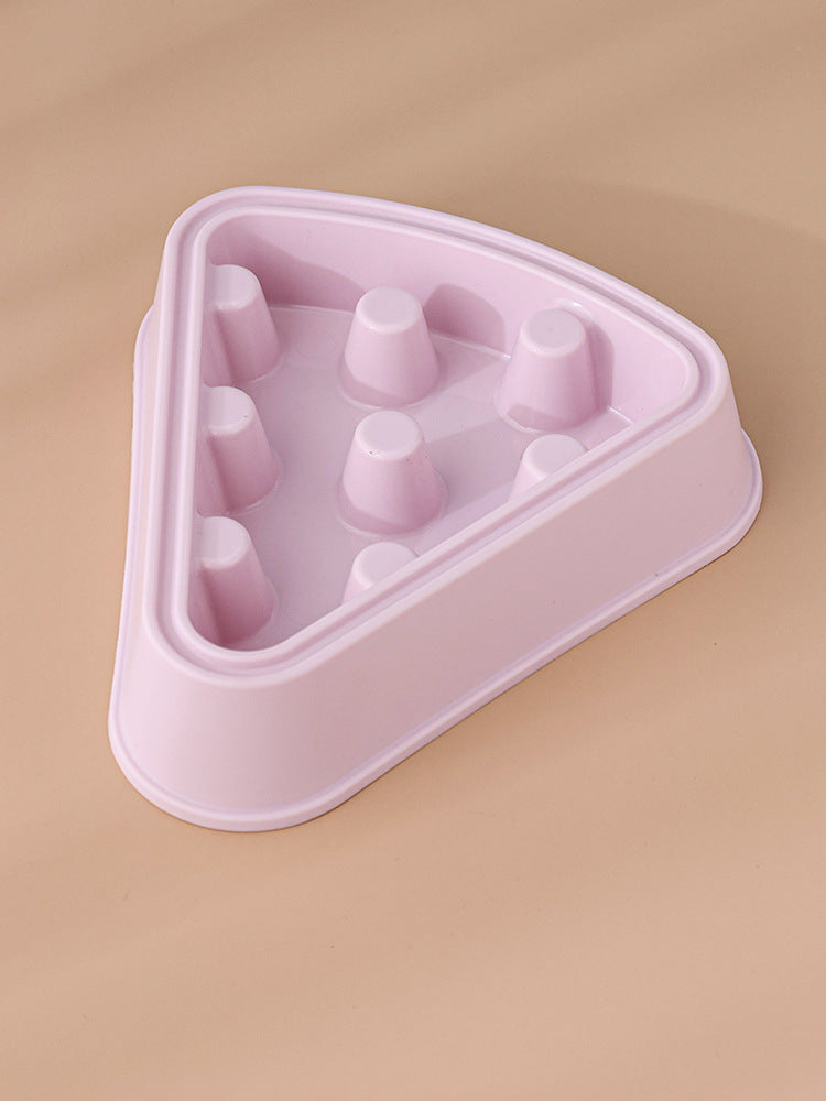 Pizza-shaped bowl for pets